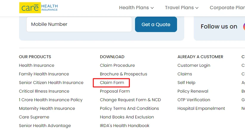 Health Insurance Claim Form claim form