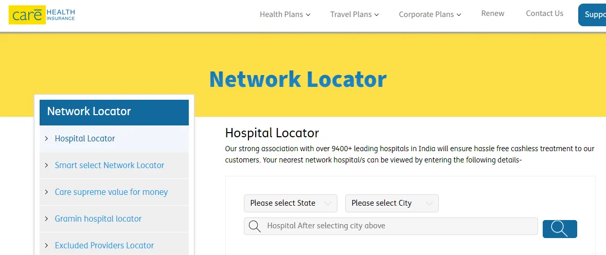 Get the Hospital Locator List Hospital Locator